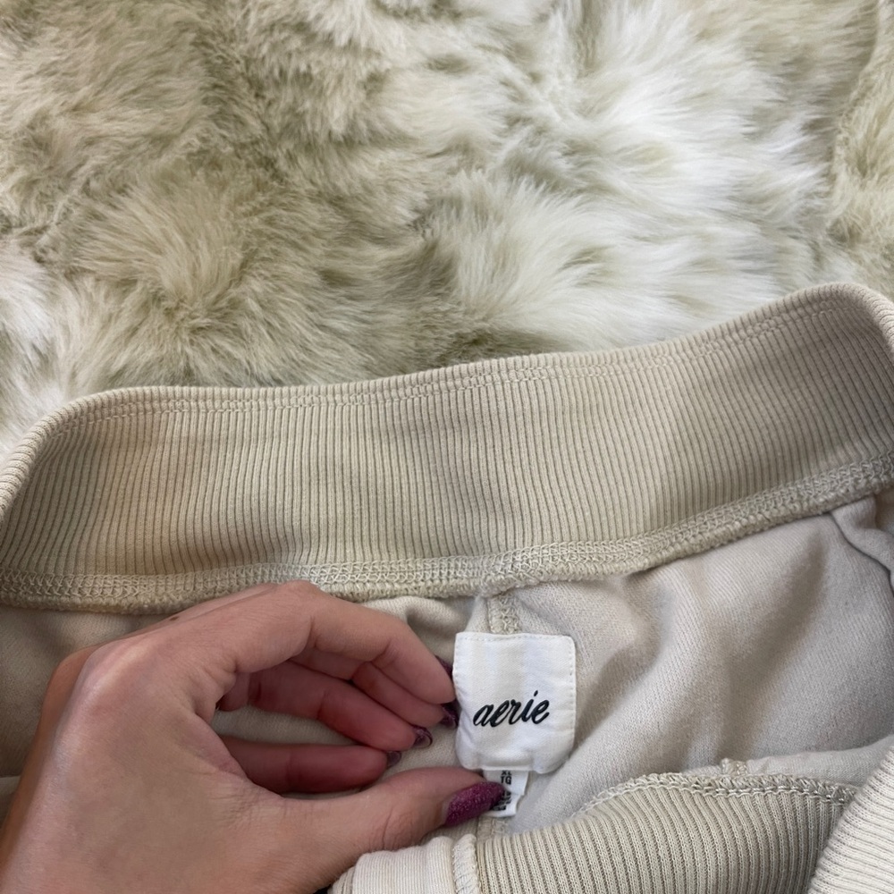 Aerie Sherpa Fleece Corset Jogger - Picture 9 of 9